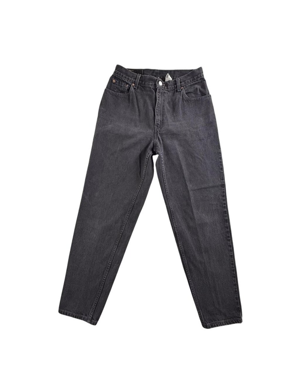 Vintage Levis 550 Jeans Women 12 Black Relaxed Tapered High Rise Denim 30x30 Y2K